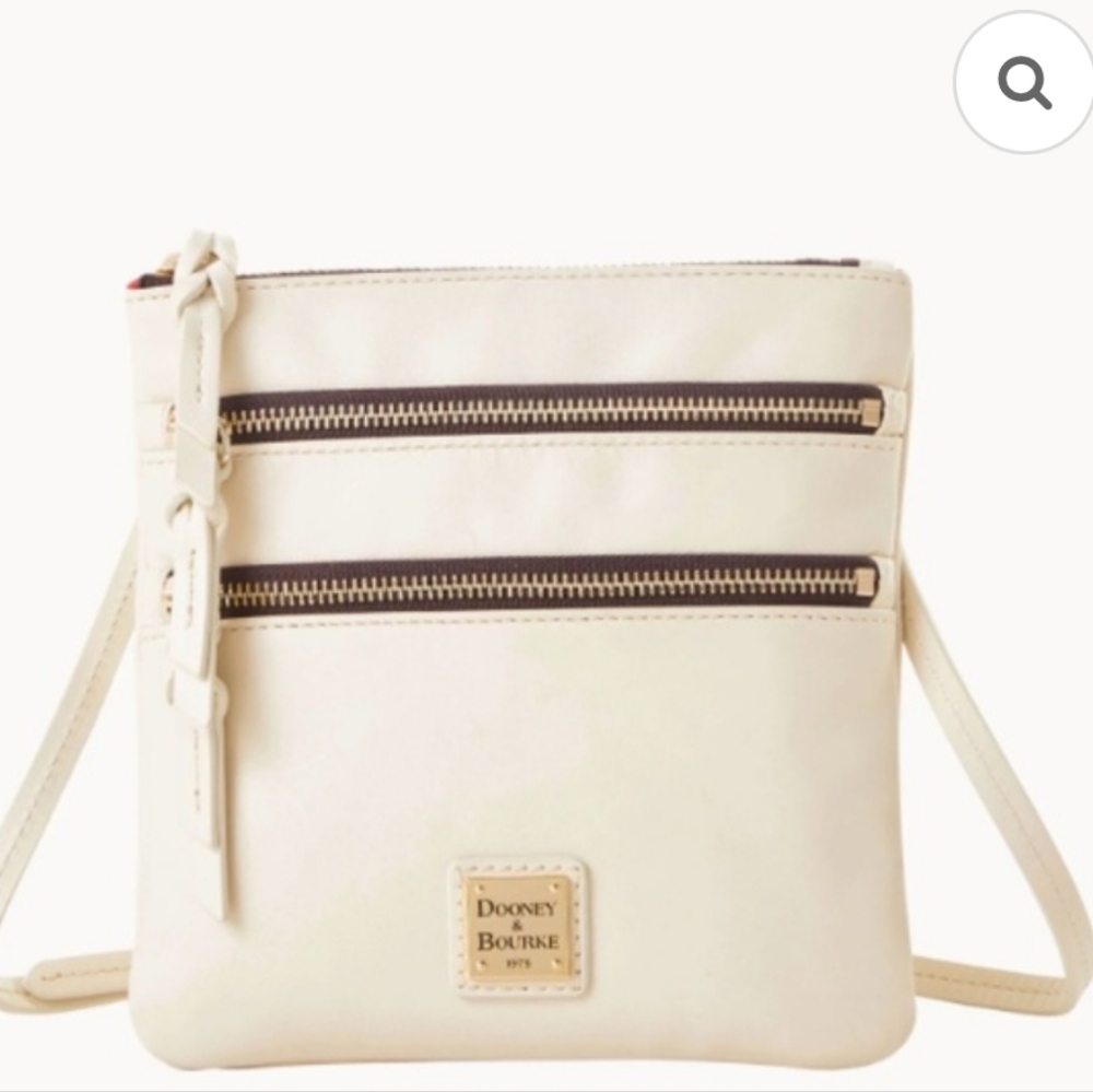 NWT Dooney & Bourke Triple Zip Crossbody